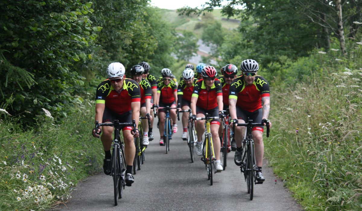 cyclists from Dumfries Cycling Club