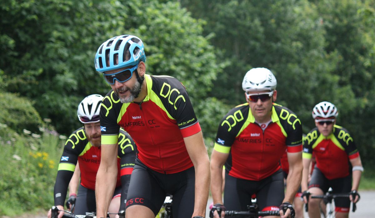cyclists from Dumfries Cycling Club