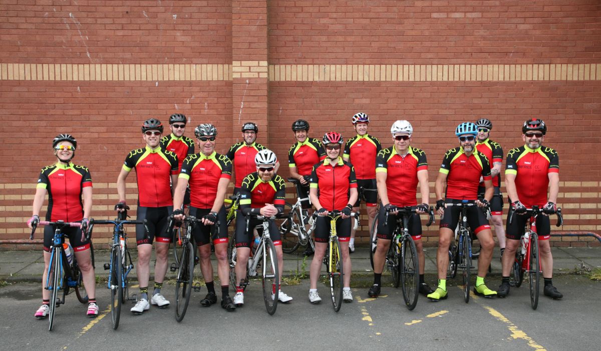 cyclists from Dumfries Cycling Club