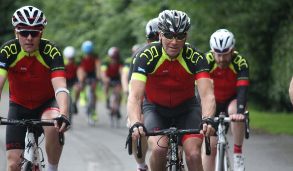 Cyclists from Dumfries Cycling Club